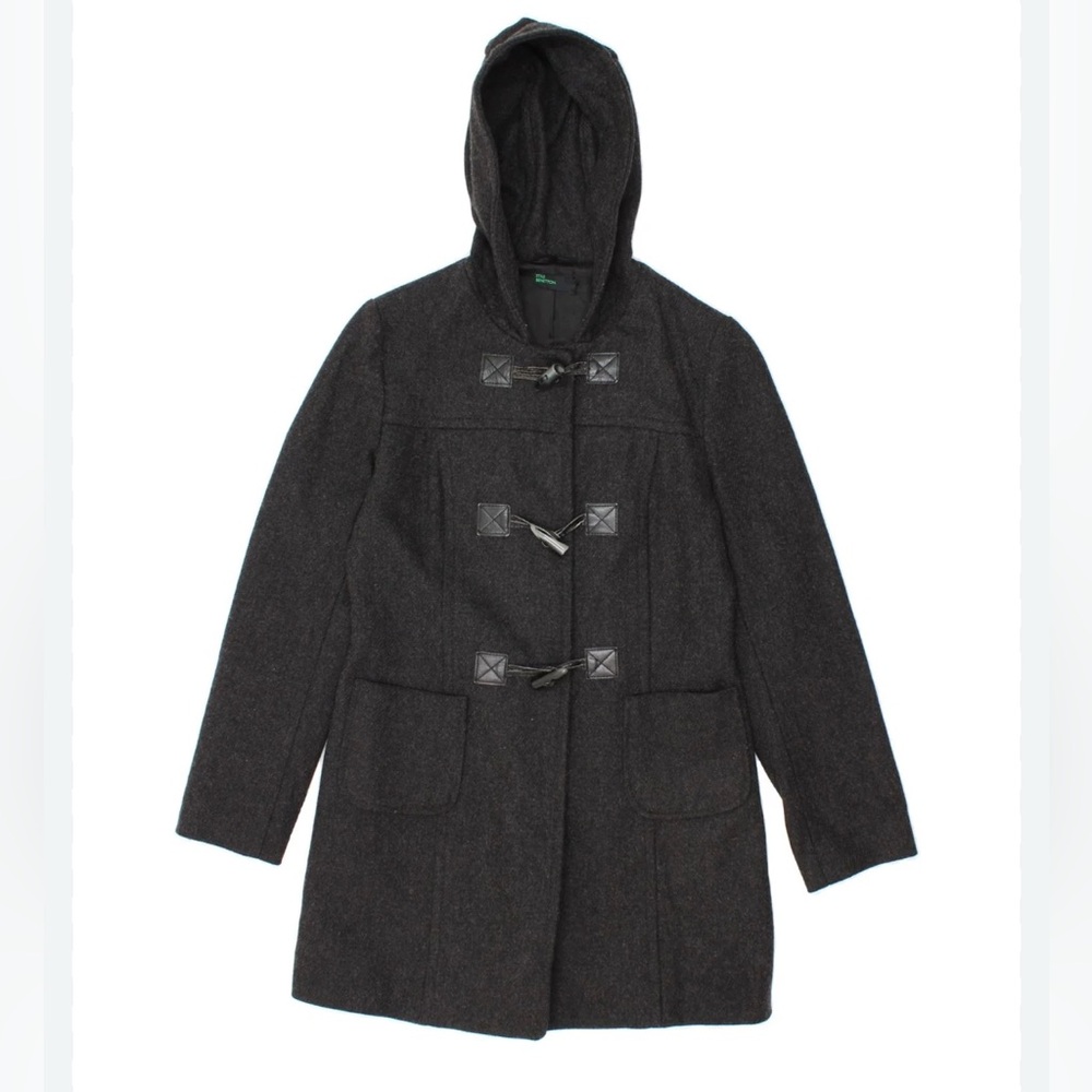 Bench Charcoal Hooded Toggle Jacket